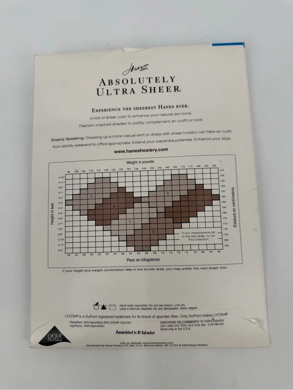 Hanes Pantyhose size C Absolutely Ultra Sheer VTG Cornflower Blue Style 707